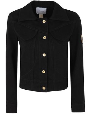 Patou Shaped Denim Jacket For - Black