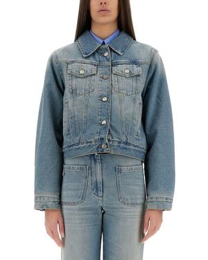 Victoria Beckham Denim Jackets - Blue