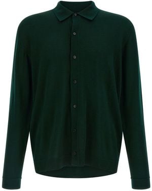 Roberto Collina Merino Wool Cardigan - Green