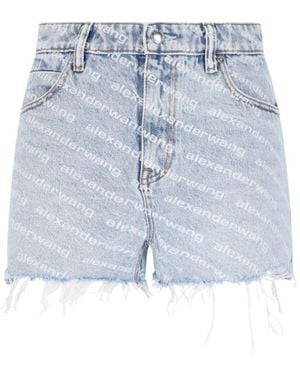 Alexander Wang Logo Shorts - Blue