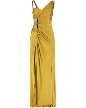 Versace Viscose Dress - Yellow