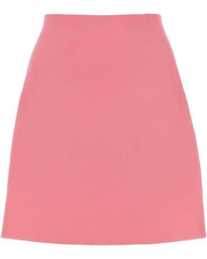 Jil Sander Polyester Mini Skirt - Pink