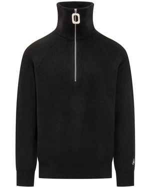 JW Anderson Half Zipper Jumper - Black