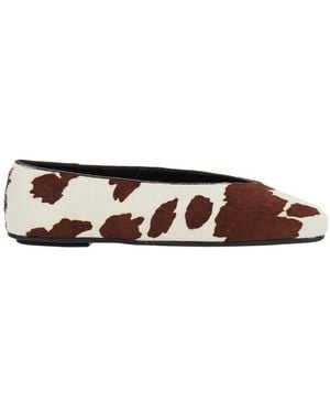 Jeffrey Campbell Ballet Shoes With Animalier Print - Brown