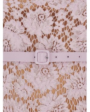 Self-Portrait Lace Dress - Pink