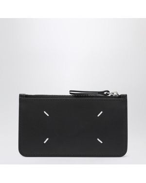 Maison Margiela Four Stitches Zippered Card Holder - Black