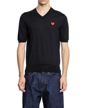 COMME DES GARÇONS PLAY T-shirts & Tank Tops - Black