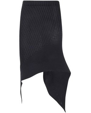 Issey Miyake Subdued Skirt - Blue