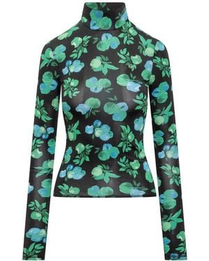 Coperni High Neck Top - Green