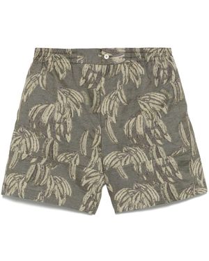 Jacquemus Jacquard Pattern Shorts - Gray