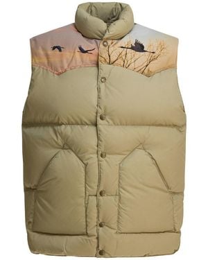 Needles X Rocky Mountain Featherbed" Sleeveless Jacket - Natural