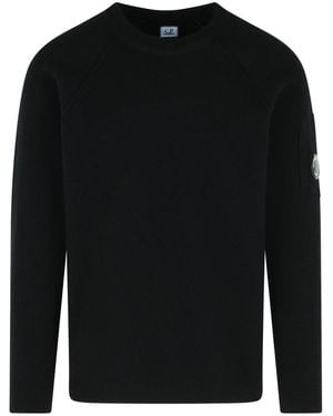 C.P. Company 'grs' Black Wool Blend Sweatshirt