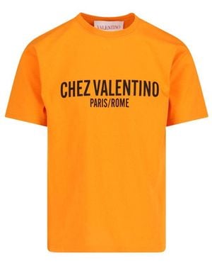 Valentino Garavani T-Shirts And Polos - Orange