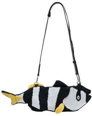Charles Jeffrey Fish Shopper Bag - Black