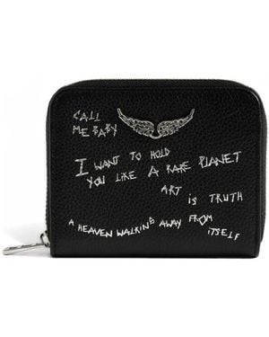 Zadig & Voltaire Mini Zv Grained Graffiti - Black