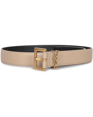 Saint Laurent Belts - White