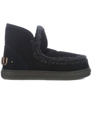 Mou Ankle Boots "sneakers Big Logo" - Black