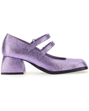 サンダル・ミュール NODALETO Bulla Chibi Sandals - Nodaleto - Purple - Leather Nodaleto Bulla Chibi Sandals - Purple - Leather | ShopSimon