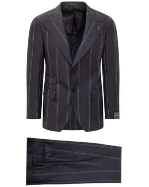 Gabriele Pasini Pinstripe Suit For - Blue