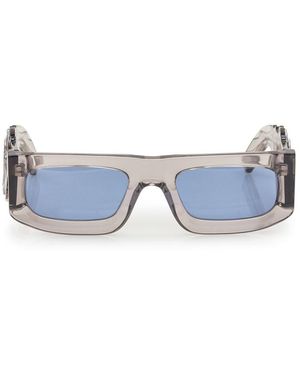 Evangelisti Sunglasses With Flames - Blue