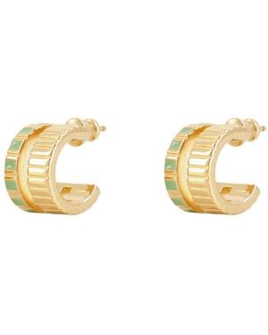 Ivi Mini Slot Earring - Metallic