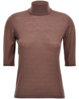 Max Mara 'Cecina' Turtleneck Jumper - Brown