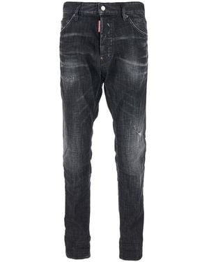 DSquared² 'Cool Gut' Jeans With Belt Loops And Faded Effect - Grey