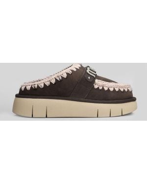 Mou Bounce Clog Slipper-Mule - Grey