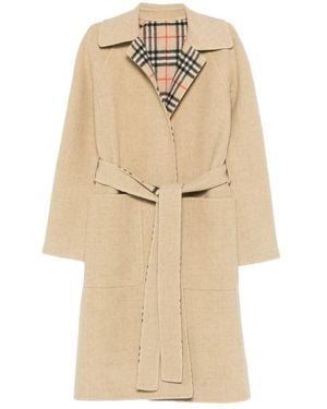 Burberry Coats - Natural