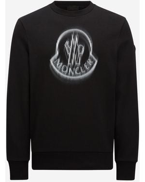 Moncler Crew Neck Sweatshirt - Black