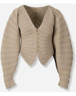 Cult Gaia Blair Knit Cardigan - Natural