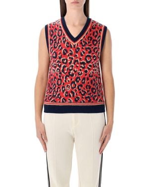 adidas Originals Adidas X Wales Bonner Knitted Vest - Red