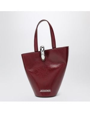 Jacquemus Burgundy The Small Bambola Bag - Red