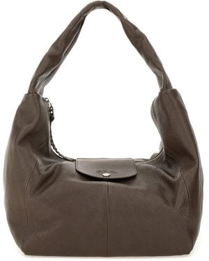 Longchamp "Hobo L Le Pliage Xtra" Bag - Brown