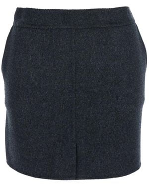 Semicouture 'Ilaria' Skirt With Side Pockets - Blue