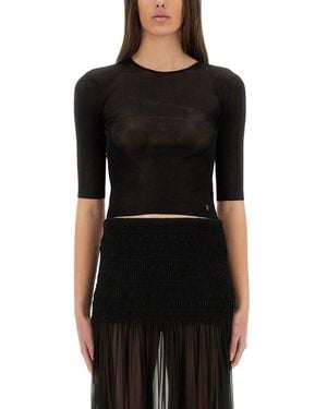 Saint Laurent Top "Cassandras" - Black