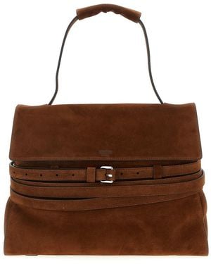 Moschino 'Tie Me' Shoulder Bag - Brown