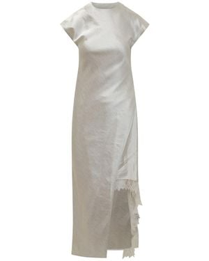 JW Anderson Asymmetric Layered Maxi Dress - Gray