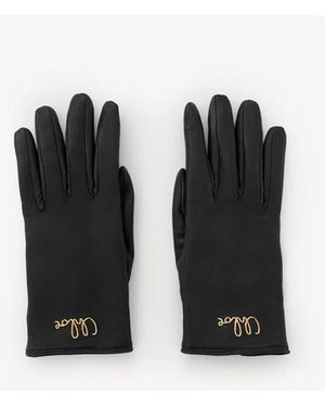 Chloé The Chloé Iconic Gloves In Leather - Black