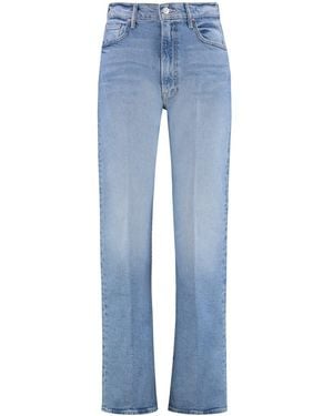 Mother The Lasso 5-pocket Straight-leg Jeans - Blue