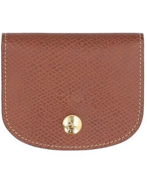 Longchamp Épure Leather Card Holder - Brown