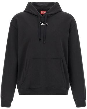 DIESEL 'S-Norm-Hood-Iod' Sweatshirt - Black