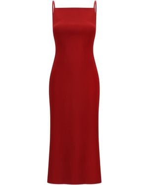Givenchy Midi Dress With Draped Back - Red