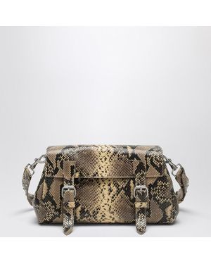 Dries Van Noten Medium Printed Shoulder Bag - Metallic