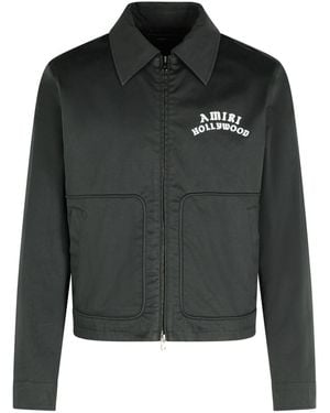 Amiri 'hollywood' Black Cotton Jacket