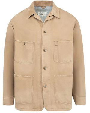 Maison Margiela Neutrals Jackets - Natural