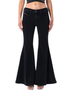 DIESEL Black Low-rise Flared Jeans 1970 D-bleess - Blue