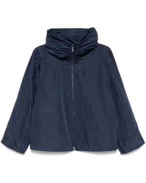 Emporio Armani Hooded Blouson Jacket - Blue