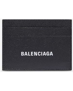 Balenciaga Leather Logo Wallet - White