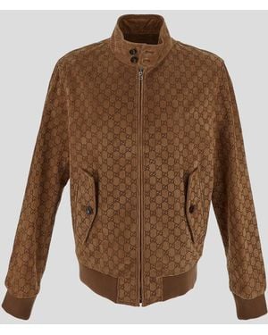 Gucci Bomber Gg - Brown